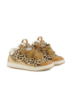 brown leather sneakers LANVIN KIDS | N30276P51